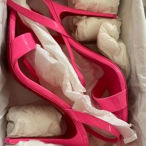 Christian Louboutin sandal, 8.5. 100mm Nib